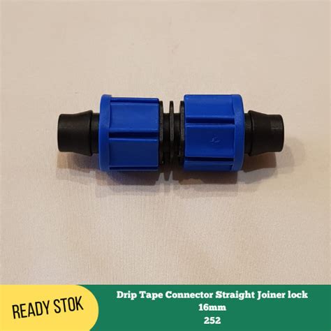 Jual Drip Tape Connector Straight Joiner Lock 16mm 134F Kota