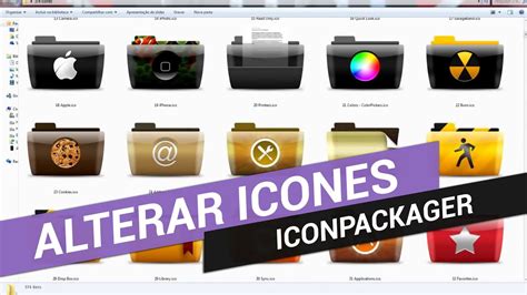 Como Trocar Todos Os Cones E Pastas Do Computador Pack De Cones