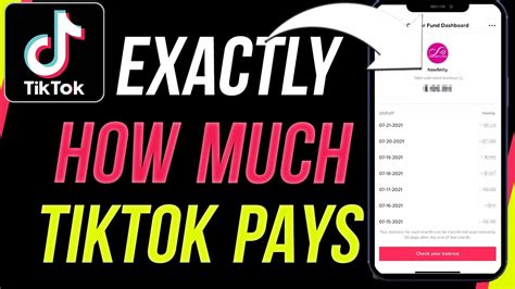 How Much Tiktok Paid Me For 1000000 Views Youtube