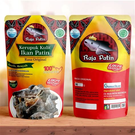 Jual Kerupuk Kulit Ikan Patin Original 70gr Raja Patin Shopee Indonesia