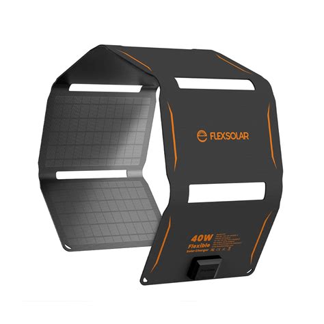 Waterproof 40w Type C And Dc Outputs Solar Panel Charger Flexsolar® Flex Solar