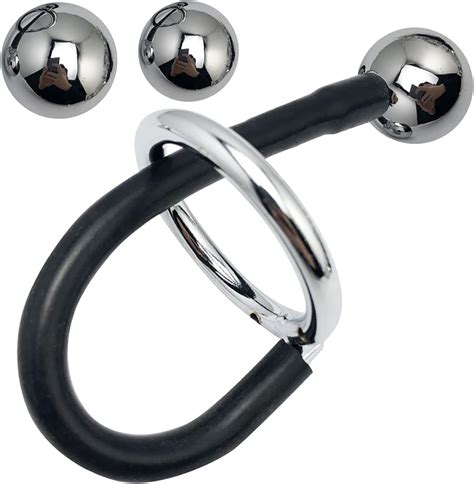 Edelstahl Penisring Hodenring Mit 3 Größen Metall Buttplug Anal Kugel Plug 180G 230G 290G Set