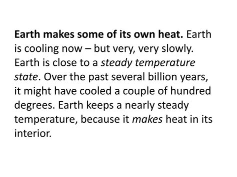 PPT - Earths Internal Heat PowerPoint Presentation, free download - ID ...