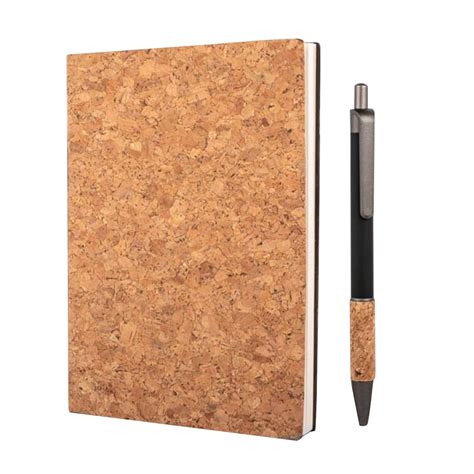 Eco Friendly Cork Pen And Notebook Merch Story