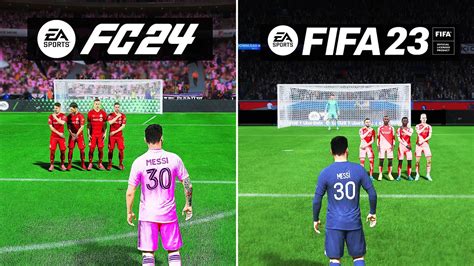 EASports FC 24 Vs FIFA 23 Gameplay Comparison YouTube