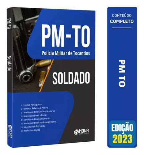 Apostila Pm To Soldado Combatente Pm Tocantins Frete grátis