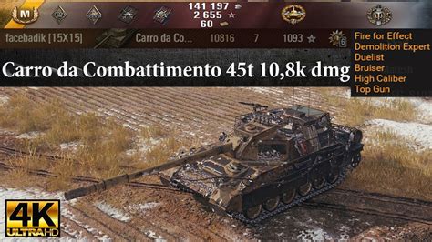 Carro Da Combattimento 45t Video In Ultra HD 4K 10816 Dmg 7 Kills