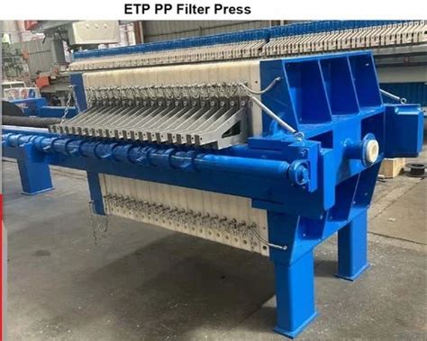 ETP PP Filter Press Filtration Capacity 1000 Litres Hr Automation