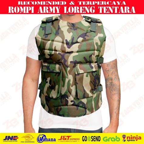 Rompi Motor Pelindung Dada Body Protector Army Perlengkapan