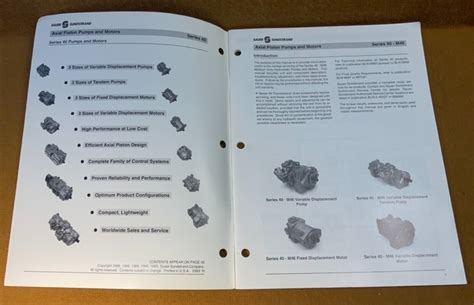 Sauer Sundstrand Series 40 M46 Axial Piston Pumps And Motors Service