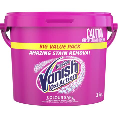 Vanish Napisan Oxi Action Fabric Stain Remover Powder 3kg BIG W