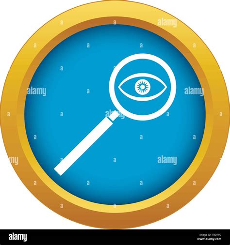 Magnifying Glass Icon Blue Vector Isolated Stock Vector Image And Art Alamy