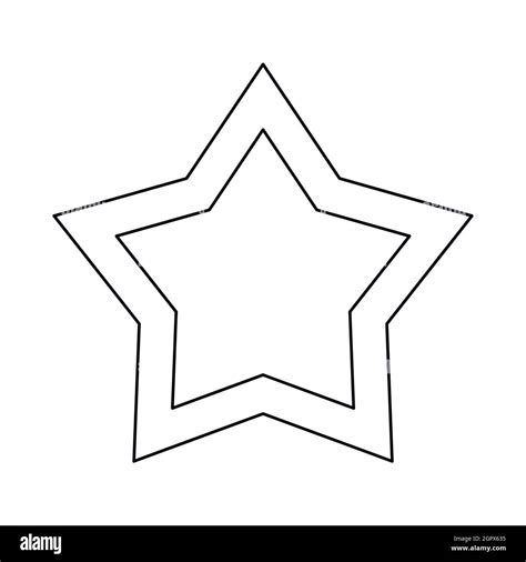 Star Icon Outline Style Stock Vector Image Art Alamy