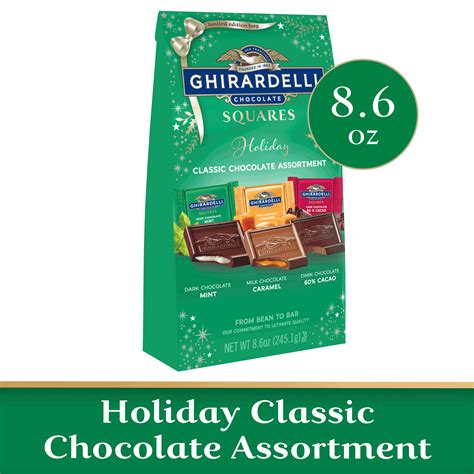 Ghirardelli Holiday Classic Chocolate Assortment Squares Oz Bag