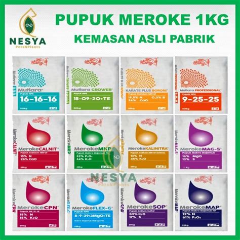 Pupuk Meroke Kemasan Pabrik Mutiara Grower Flex G Calnit Kalinitra Mag