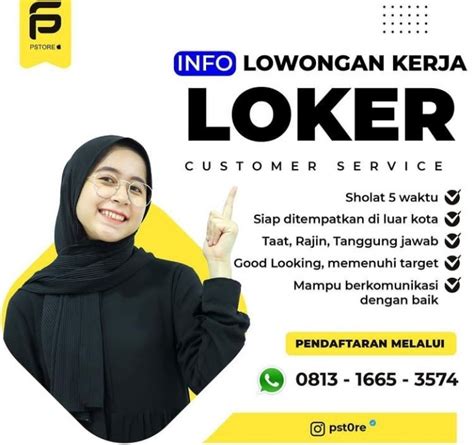 Lowongan Kerja Customer Service Di Pstore Gak Usah Pakai Ijazah Le