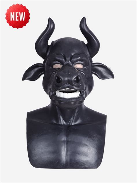 Silicone Black Bull Mask