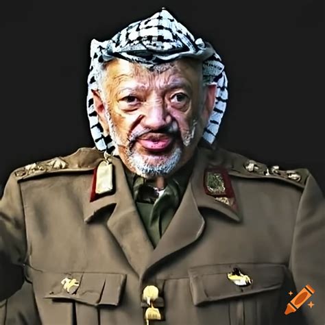 Portrait Of Yasser Arafat On Craiyon