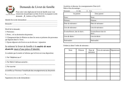 Le Livret De Famille Ville De Noyon