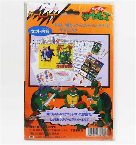 Tmnt 忍者タートルズ ゲームノート 日本製品 当時物 ティーンエイジ ミュータント ニンジャ タートルズアメコミ｜売買された