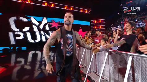 Cm Punk Entrance Wwe Raw Youtube