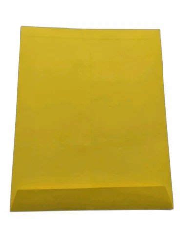 Yellow Laminated Paper Envelope For Courier Readymade At Piece