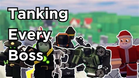 Tanking Every Boss In Tdx Roblox Youtube