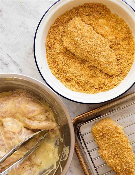 Truly Crispy Oven Baked Chicken Tenders Recipetineats