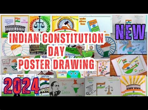 Indian Constitution Day Poster National Law Day Drawing