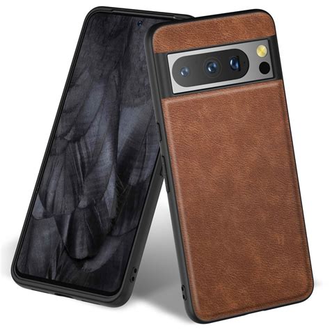 Google Pixel 8 Pro Leather Case Brown