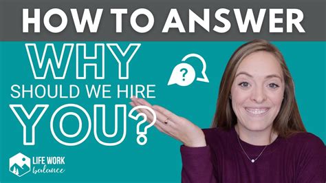 Why Should We Hire You How To Answer This Interview Question Youtube