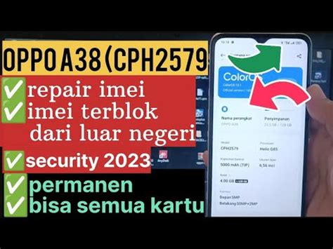 Repair Imei Oppo A Cph Imei Terblokir Dari Luar Negeri Security