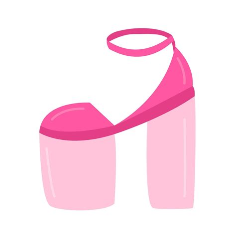 Pink Fashion High Heels Shoe Vector Illustration 37211597 Vector Art At Vecteezy