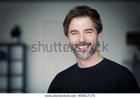 Portrait Mature Man Smiling Camera Stock Photo Shutterstock
