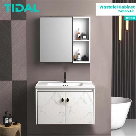 Jual Wastafel Kabinet Set Minimalis Cermin Kamar Mandi Tidal Td053