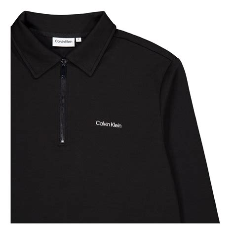 Calvin Klein Micro Logo Repreve Half Zip Beh Ck Black Calvin Klein