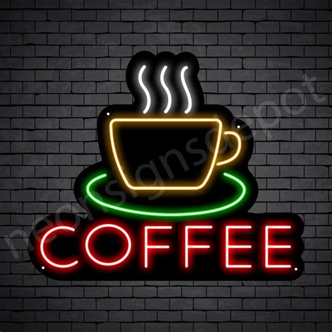 Coffee Neon Sign Coffee Heart Neon Signs Depot