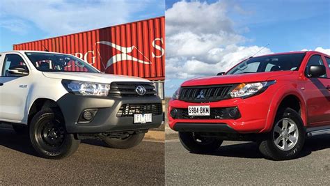 Toyota Hilux Vs Mitsubishi Triton Review Review Carsguide