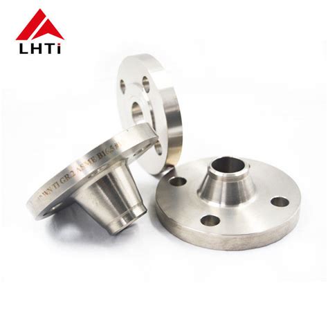 Gr2 Gr9 Titanium Weld Neck Flange Forged Cnc Machine ANSI B16 5 DN125 PN16