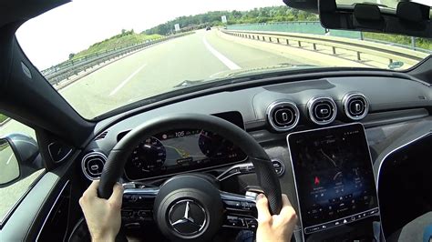 2022 Mercedes Benz C300d T Modell Short Test Drive POV YouTube