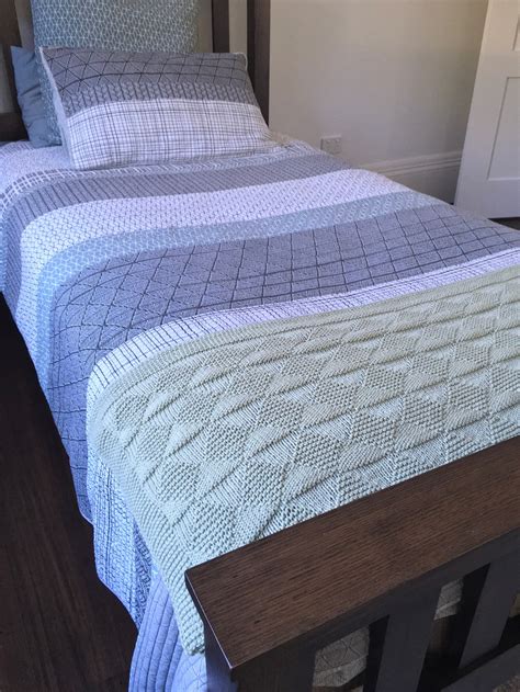 Baby Blanket Knitting Pattern Reversible Blanket Easy - Etsy