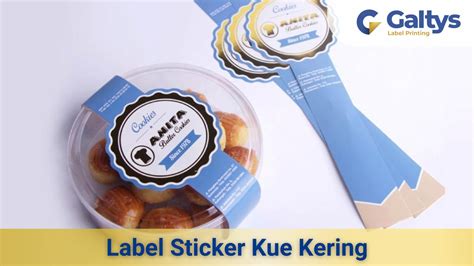 Contoh Label Sticker Kue Kering Kekinian Terbaru Rollsticker Id