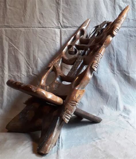 CHAISE AFRICAINE DE Notable Cameroun 1930 Old DUALA Or BAMILEKE