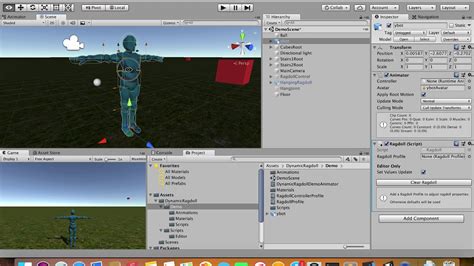 Dynamic Ragdoll In Unity Building A New Ragdoll Youtube