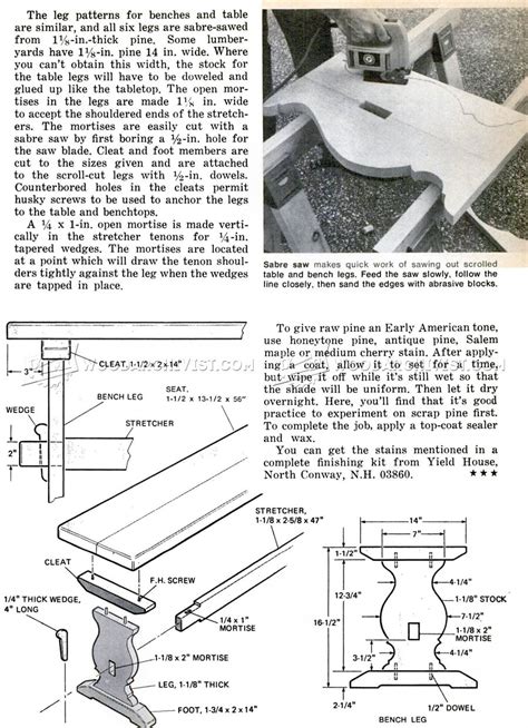 Trestle Table Plans • WoodArchivist