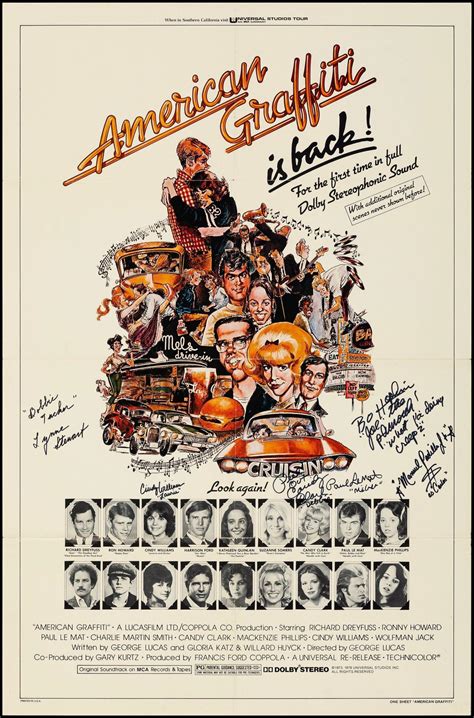 American Graffiti Movie Poster 1978 RI 1 Sheet (27x41)