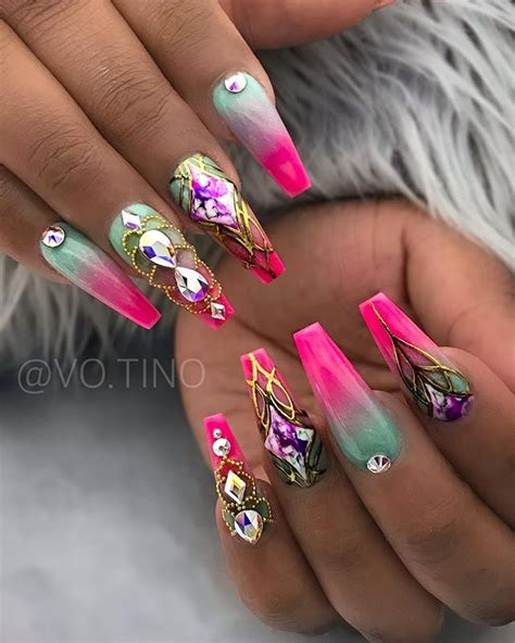 Votino Nail Designs Cute Acrylic Nails Cute Acrylic Nail Designs