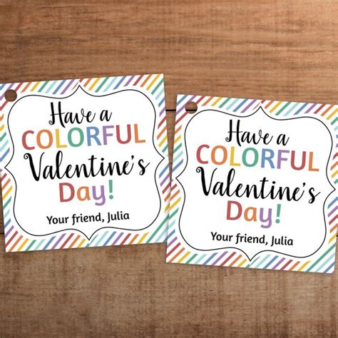 Skittles Valentine Printable Etsy