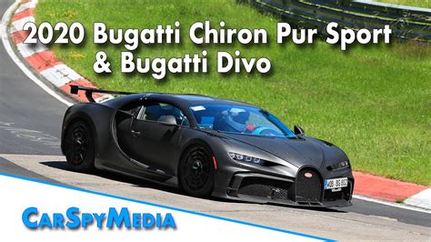 Bugatti Divo And Chiron Pur Sport Make Epic W16 Sounds Testing At