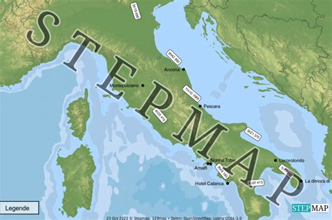 Stepmap Roadtrip Landkarte F R Italien